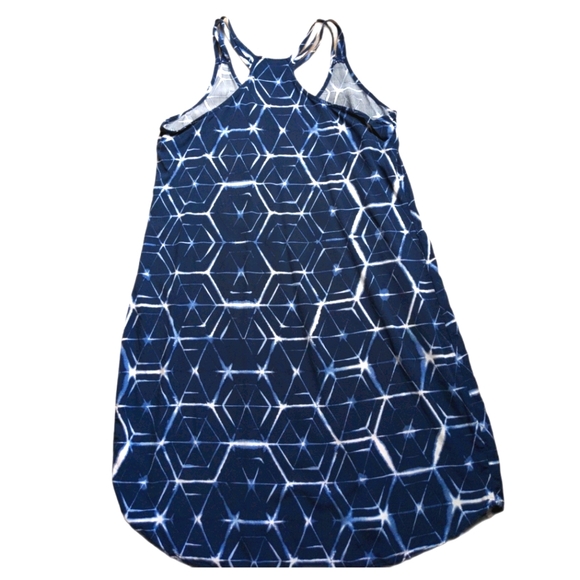 Gap Blue Tie Dye Racerback Dress W/ 3 Straps Sz XS - Picture 3 of 5